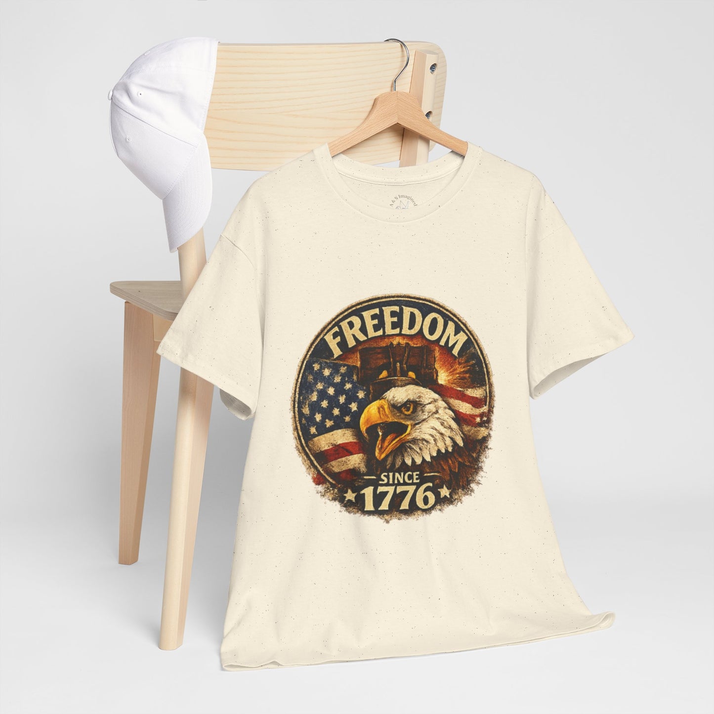 Freedom Since 1776 Shirt | American Eagle Vintage Tee | Fourth of July Graphic T-Shirt | USA Flag Eagle Tshirt | Independence Day Outfit