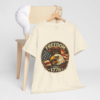 Freedom Since 1776 Shirt | American Eagle Vintage Tee | Fourth of July Graphic T-Shirt | USA Flag Eagle Tshirt | Independence Day Outfit