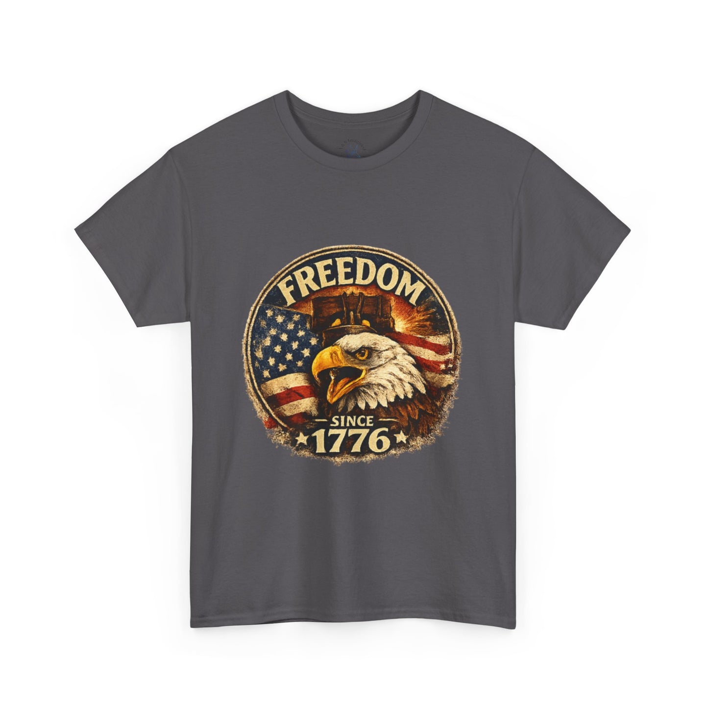 Freedom Since 1776 Shirt | American Eagle Vintage Tee | Fourth of July Graphic T-Shirt | USA Flag Eagle Tshirt | Independence Day Outfit