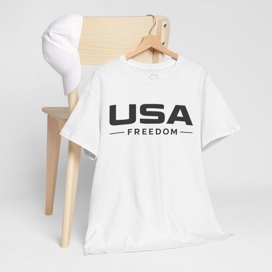 USA Freedom Minimalist T-shirt | Modern Patriotic Tee | Fourth of July Outfit | Independence Day Tee