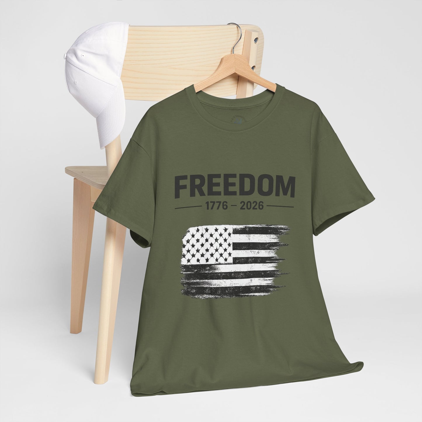 Vintage Freedom 1776 2026 Shirt | Patriotic American Flag Tee | USA 250 Anniversary T-Shirt | Minimalist Independence Tshirt | Fourth of July Outfit
