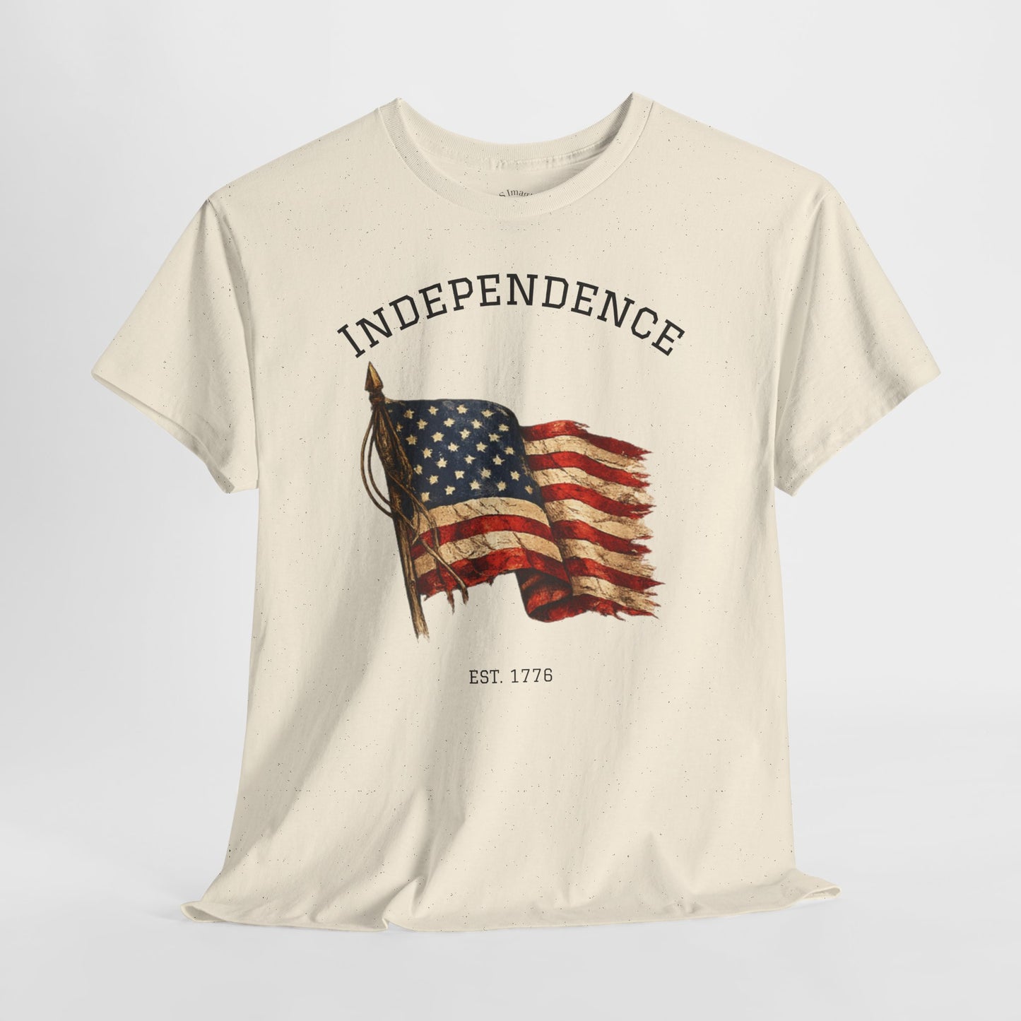 Vintage Independence Flag Shirt | 1776 American Flag Tee | Patriotic Distressed Flag T-Shirt | Retro Fourth of July Outfit | American Graphic Tshirt