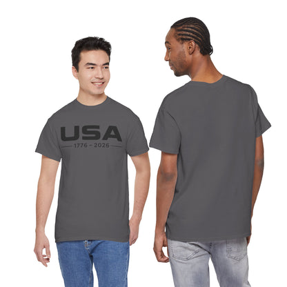 USA 1776-2026 Minimalist Patriotic T-Shirt | Modern Independence Day Tee | Fourth of July Shirt