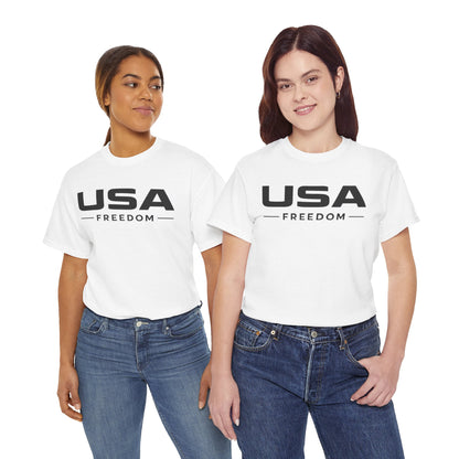 USA Freedom Minimalist T-shirt | Modern Patriotic Tee | Fourth of July Outfit | Independence Day Tee