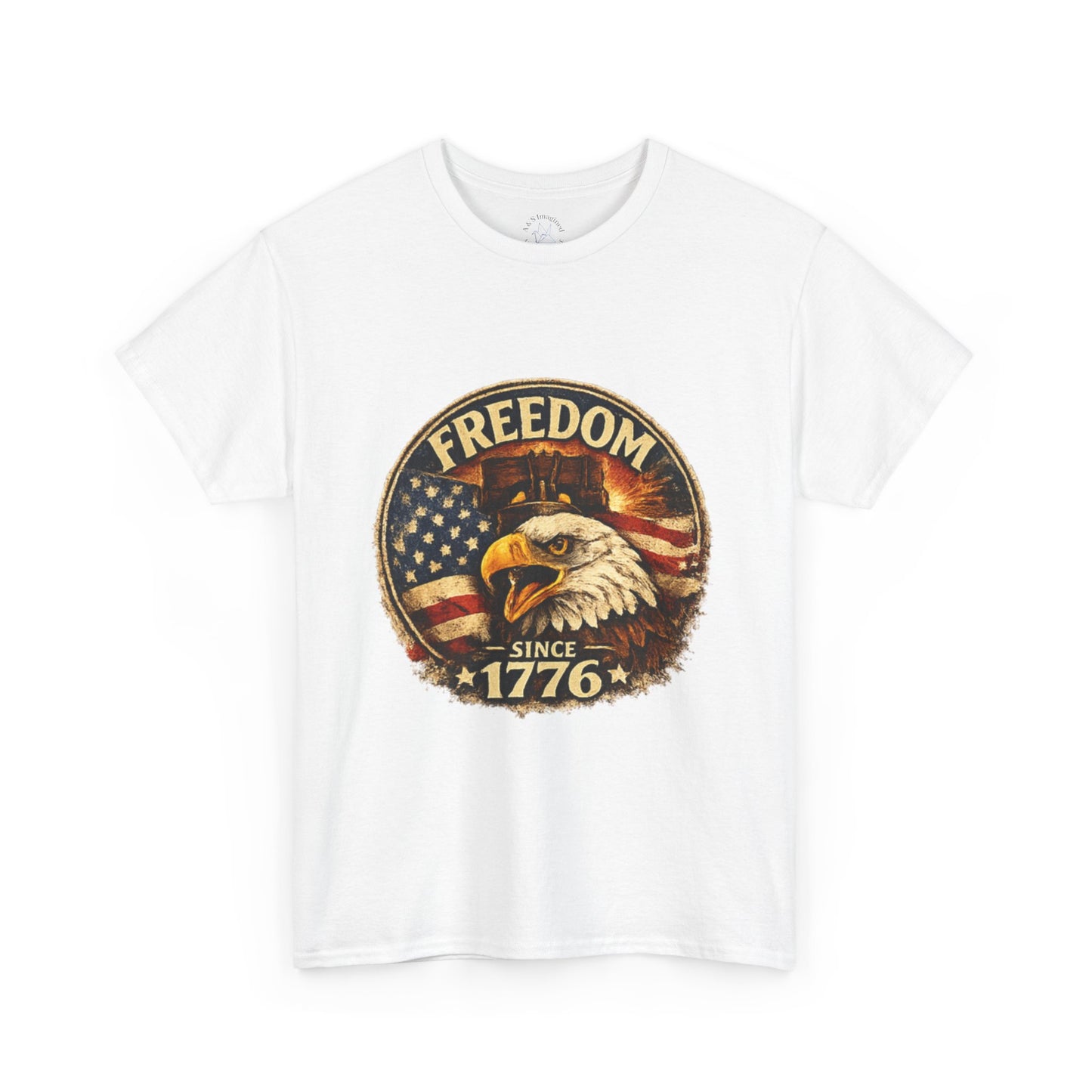 Freedom Since 1776 Shirt | American Eagle Vintage Tee | Fourth of July Graphic T-Shirt | USA Flag Eagle Tshirt | Independence Day Outfit