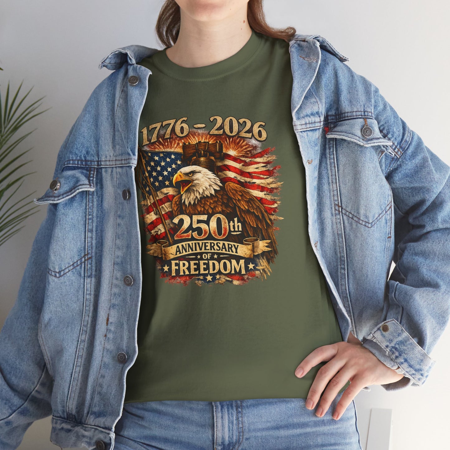 Bald Eagle 1776-2026 Shirt | 250th Anniversary of America Tee | Patriotic Eagle T-Shirt | Fourth of July Outfit | USA 250 Years Tee