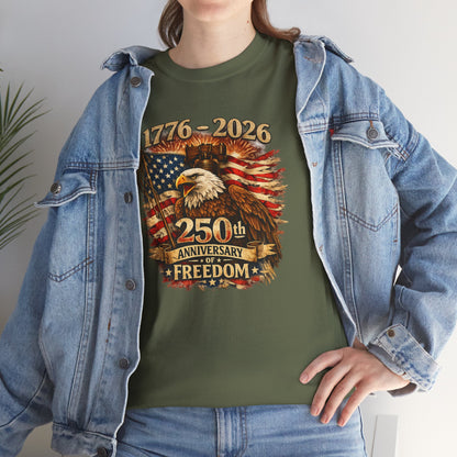 Bald Eagle 1776-2026 Shirt | 250th Anniversary of America Tee | Patriotic Eagle T-Shirt | Fourth of July Outfit | USA 250 Years Tee
