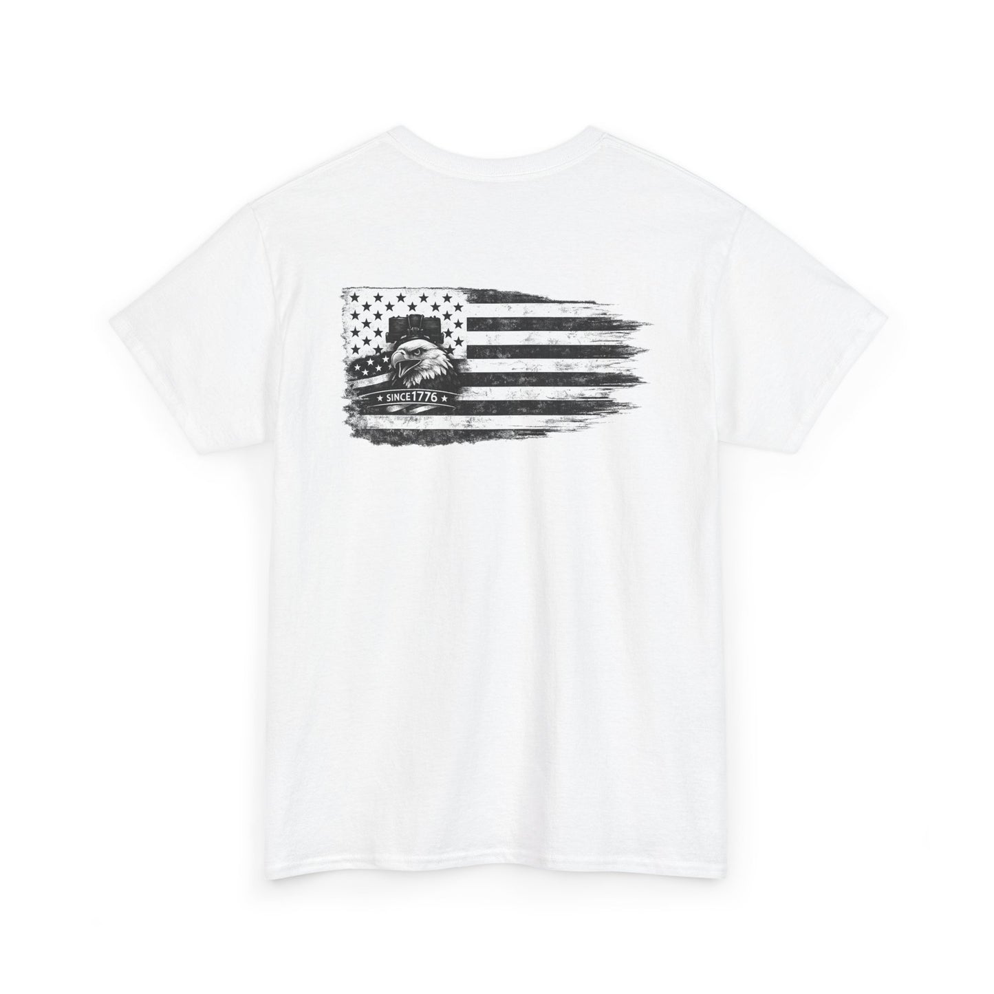 Freedom 1776 2026 Graphic Shirt Front and Back | Patriotic Eagle Flag Tee |  American Freedom Tshirt | Fourth of July Outfit | USA 250 Anniversary T-Shirt
