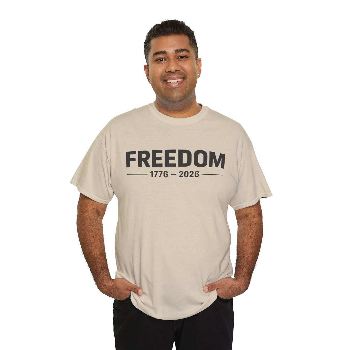 Freedom 1776 2026 Graphic Shirt Front and Back | Patriotic Eagle Flag Tee |  American Freedom Tshirt | Fourth of July Outfit | USA 250 Anniversary T-Shirt