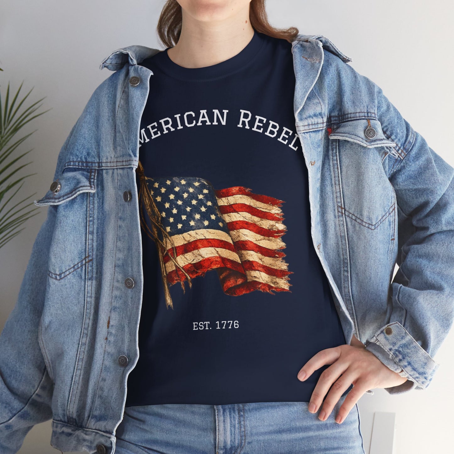 American Rebel 1776 Shirt | Vintage American Flag Tee | Patriotic USA T-Shirt | Independence Day Tshirt | Distressed Flag Graphic Shirt | Fourth of July Outfit