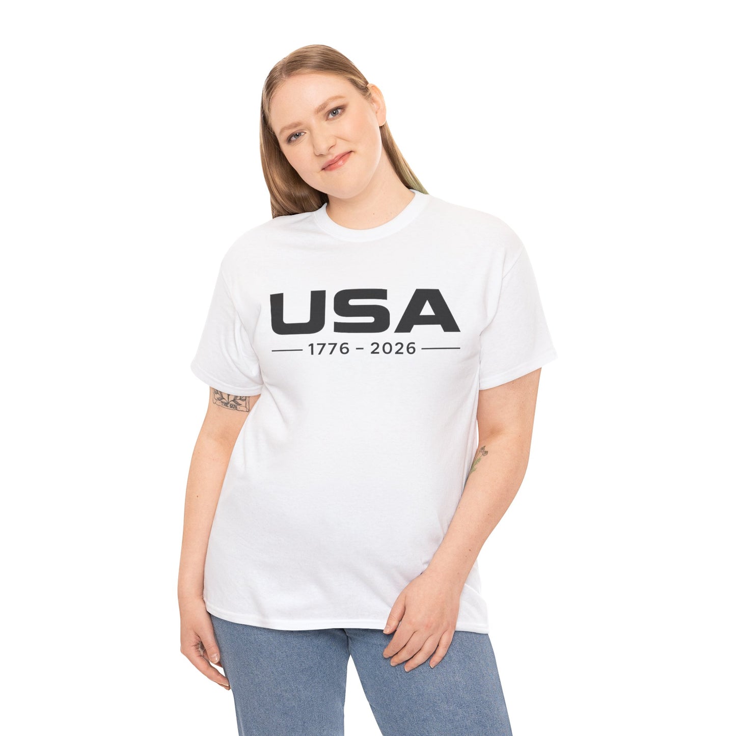 USA 1776-2026 Minimalist Patriotic T-Shirt | Modern Independence Day Tee | Fourth of July Shirt