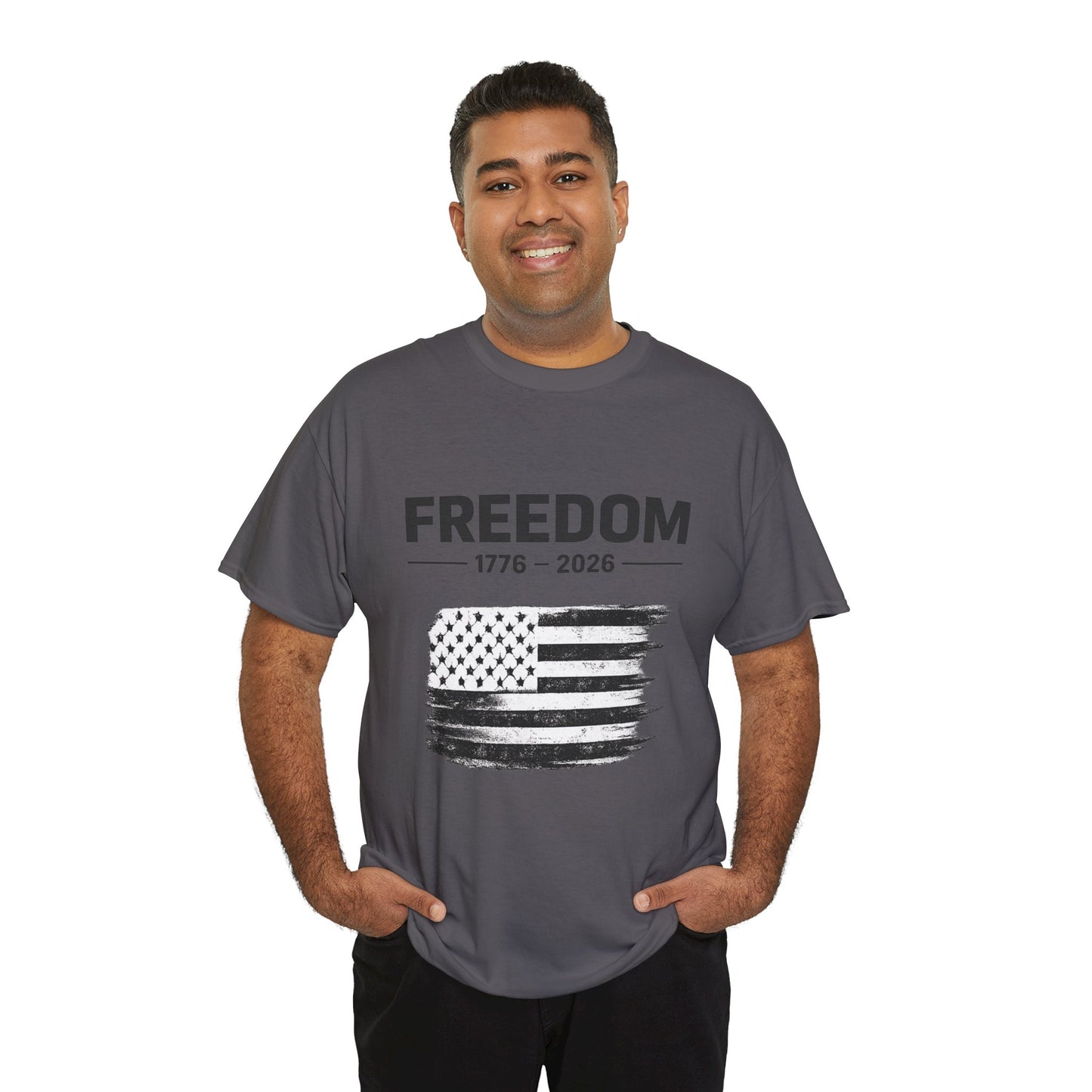 Vintage Freedom 1776 2026 Shirt | Patriotic American Flag Tee | USA 250 Anniversary T-Shirt | Minimalist Independence Tshirt | Fourth of July Outfit