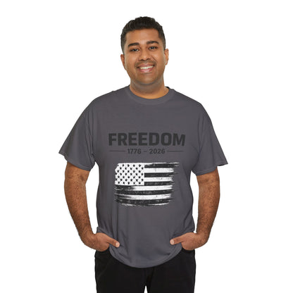 Vintage Freedom 1776 2026 Shirt | Patriotic American Flag Tee | USA 250 Anniversary T-Shirt | Minimalist Independence Tshirt | Fourth of July Outfit