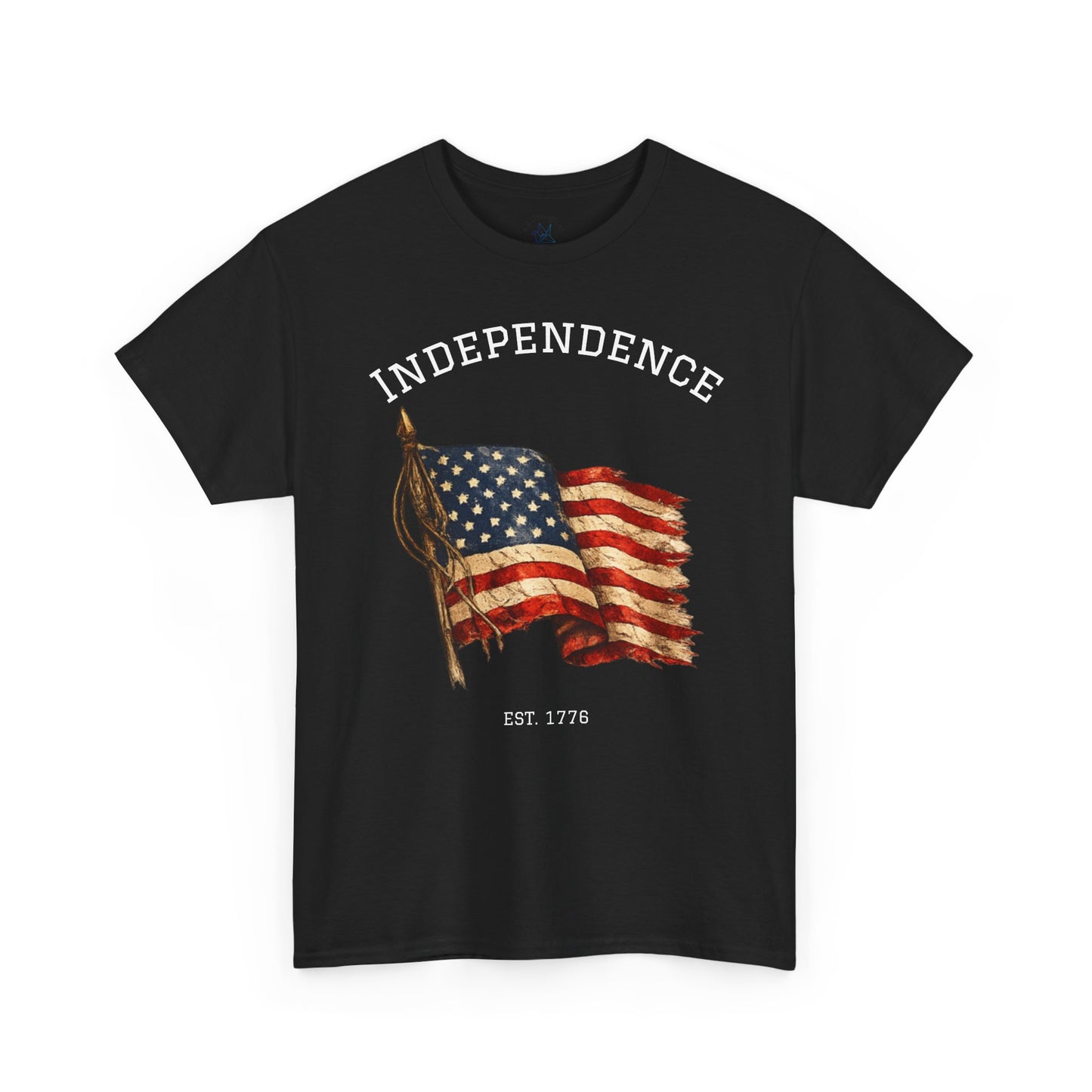 Vintage Independence Flag Shirt | 1776 American Flag Tee | Patriotic Distressed Flag T-Shirt | Retro Fourth of July Outfit | American Graphic Tshirt