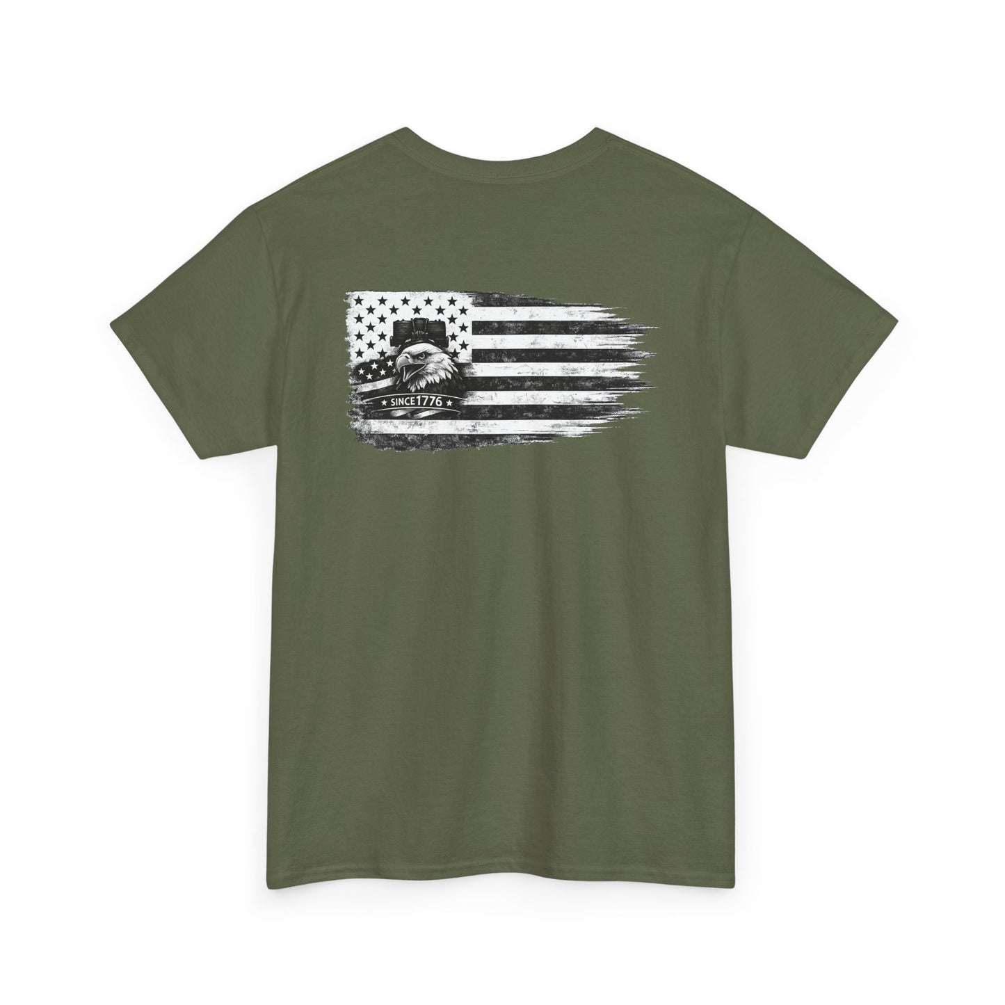 USA Freedom Shirt Front and Back | Patriotic Eagle Flag Tee | American Flag Print T-Shirt | Fourth of July Outfit | USA Graphic Tee