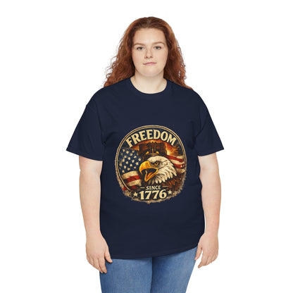 Freedom Since 1776 Shirt | American Eagle Vintage Tee | Fourth of July Graphic T-Shirt | USA Flag Eagle Tshirt | Independence Day Outfit