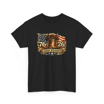 USA 250 Years Anniversary Shirt | Liberty Bell 1776 2026 | Patriotic T-shirt | Fourth of July Vintage Flag Tee | American Graphic Shirt